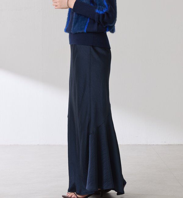  「【IDE監修大きめサイズ/WEB限定リバイバル】サテンマーメイドスカート」|スカート|