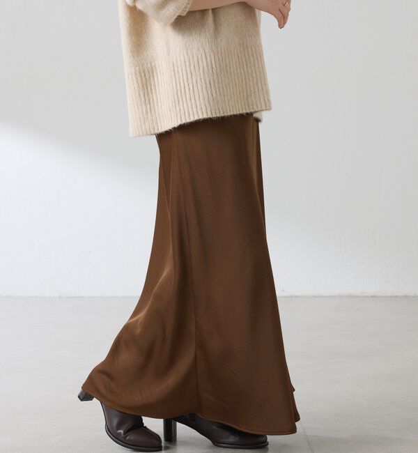  「【IDE監修大きめサイズ/WEB限定リバイバル】サテンマーメイドスカート」|スカート|