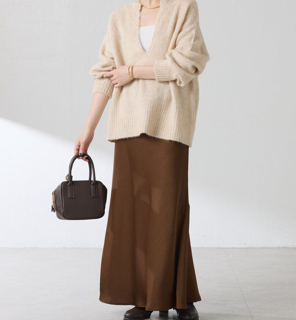  「【IDE監修大きめサイズ/WEB限定リバイバル】サテンマーメイドスカート」|スカート|