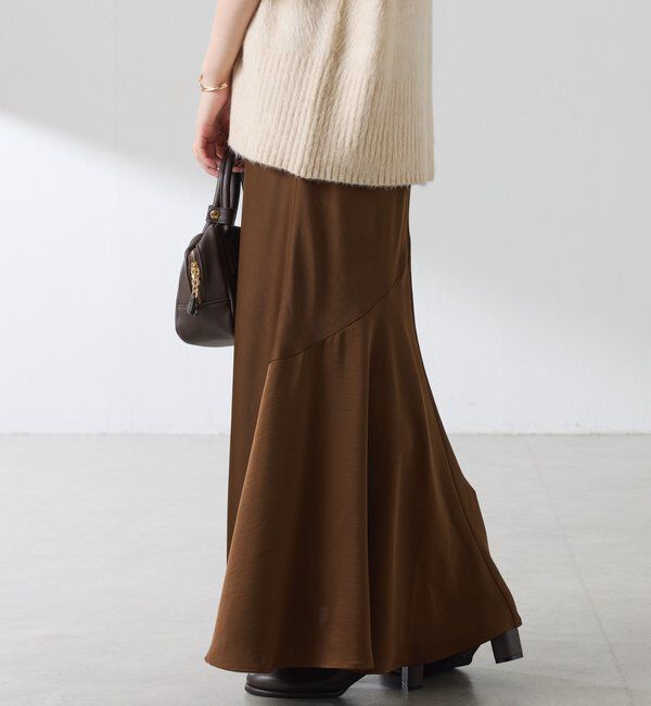  「【IDE監修大きめサイズ/WEB限定リバイバル】サテンマーメイドスカート」|スカート|
