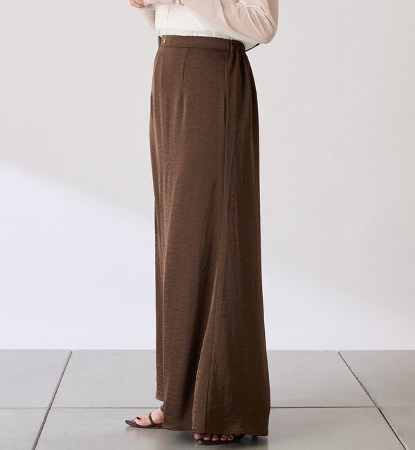  「【COLLAGE&times;gemeil　コラボアイテム】レイヤードサテンスカート」|スカート|