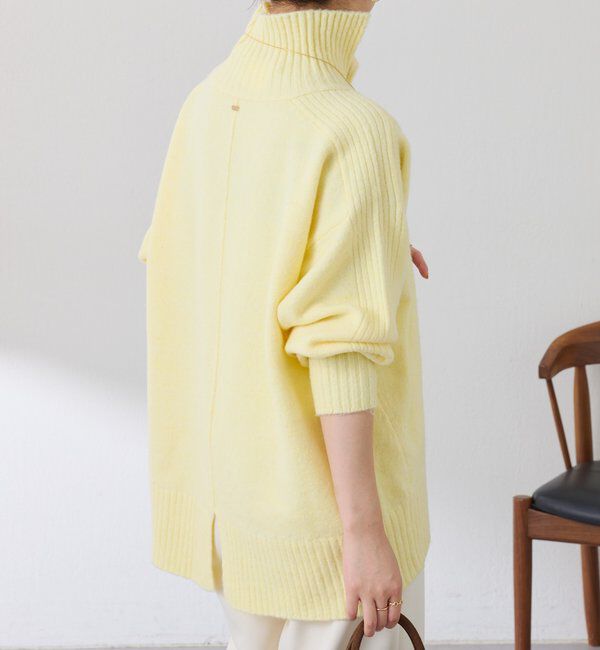  「ウール混スリットタートルニット」|ニット・セーター|