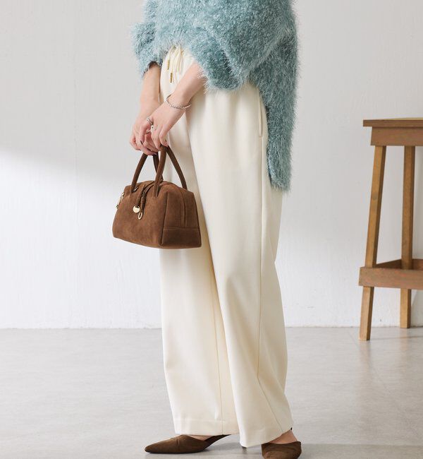  「裏起毛ボンディングイージーパンツ」|チノ|