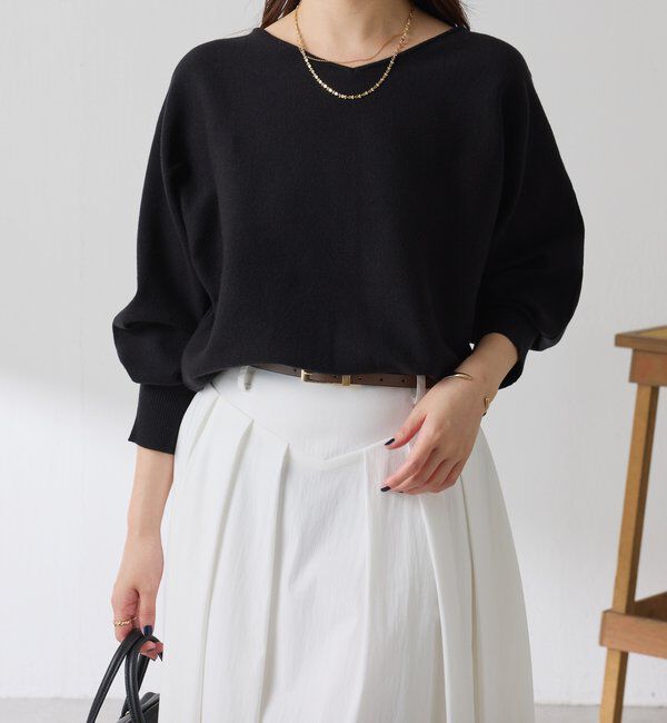  「袖リブ２WAYドルマンニット」|ニット・セーター|