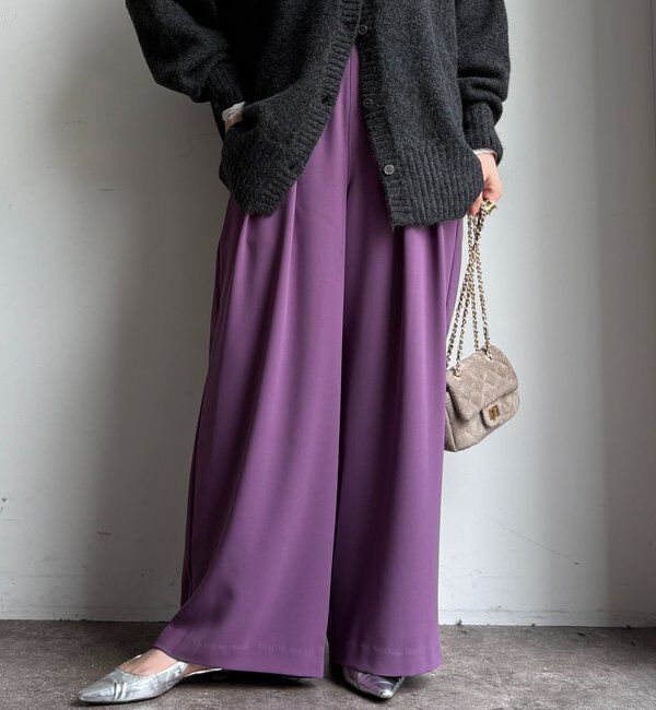  「【累計販売数3万枚突破/22色４サイズ展開！】タックワイドパンツ」|チノ|