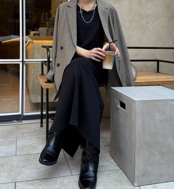  「【全骨格細見え】ブークレーダンボールタンクワンピース」|ワンピース|