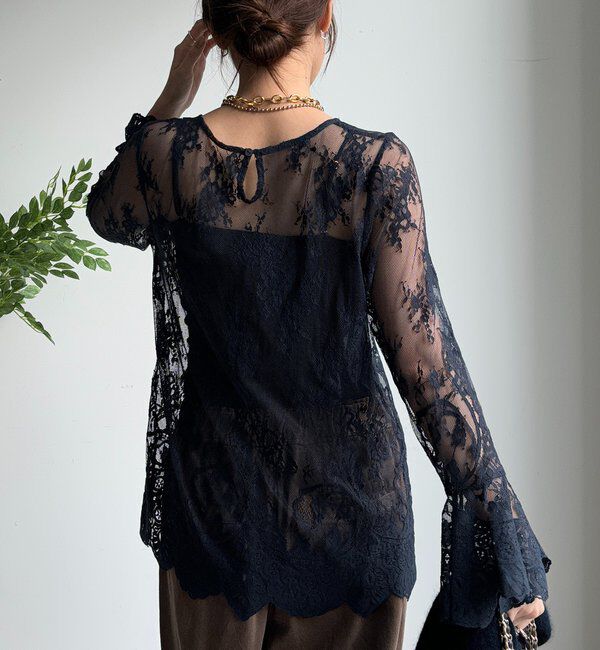  「レースフレアブラウス」|シャツ・ブラウス|