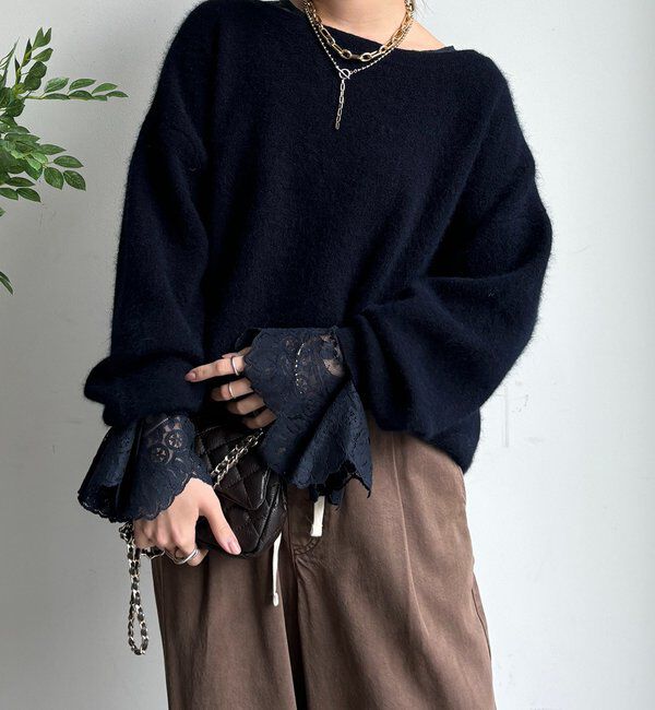  「レースフレアブラウス」|シャツ・ブラウス|