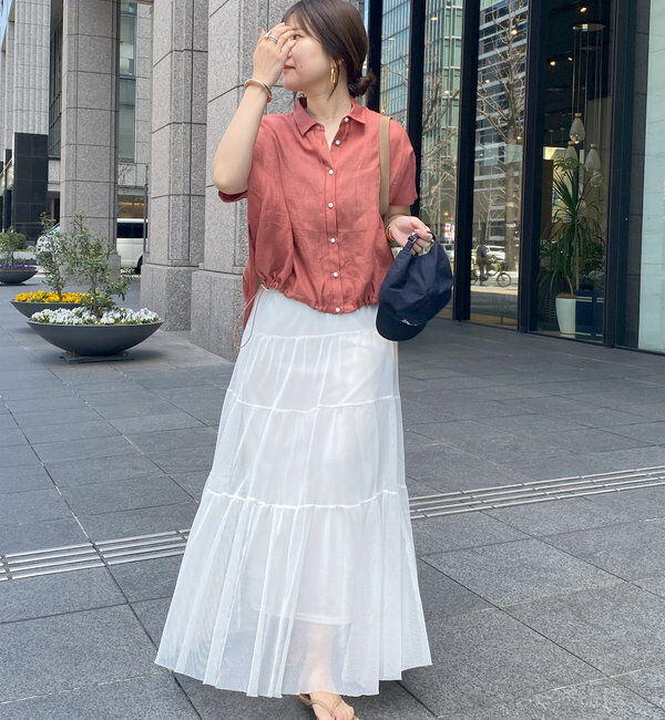  「【SAKURA @___saku14_ 企画】メッシュティアードスカート」|スカート|