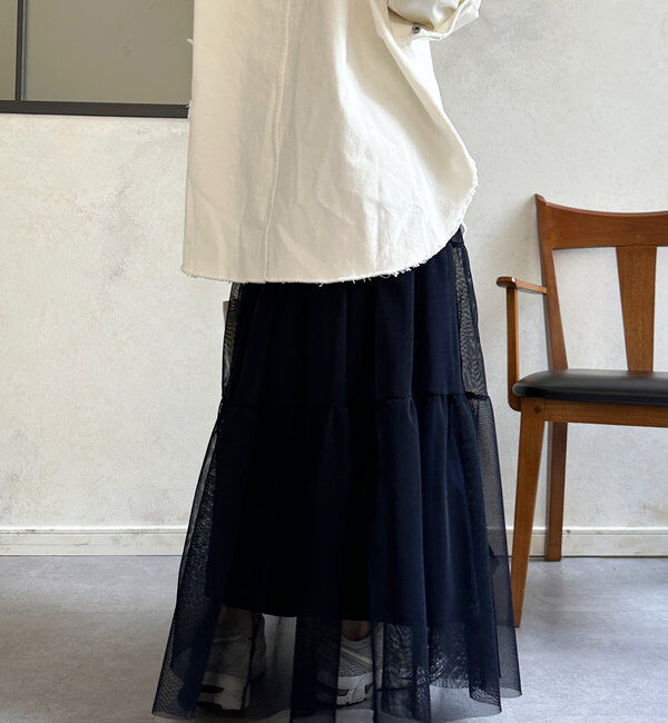  「【SAKURA @___saku14_ 企画】メッシュティアードスカート」|スカート|