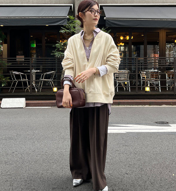  「【新色追加】【インフルエンサー OKOCHI企画】ハーフジップスウェット」|Tシャツ・カットソー|