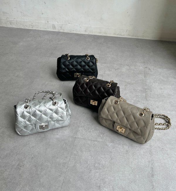  「キルティングレザーショルダー」|トートバッグ|