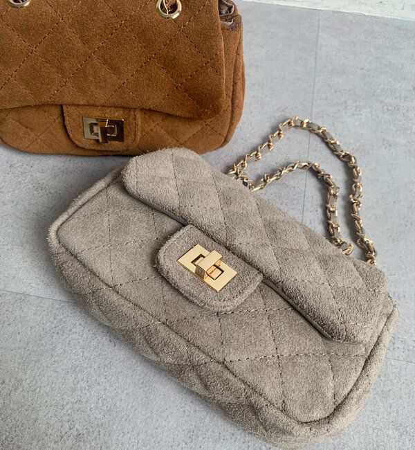  「キルティングスウェードショルダー」|トートバッグ|