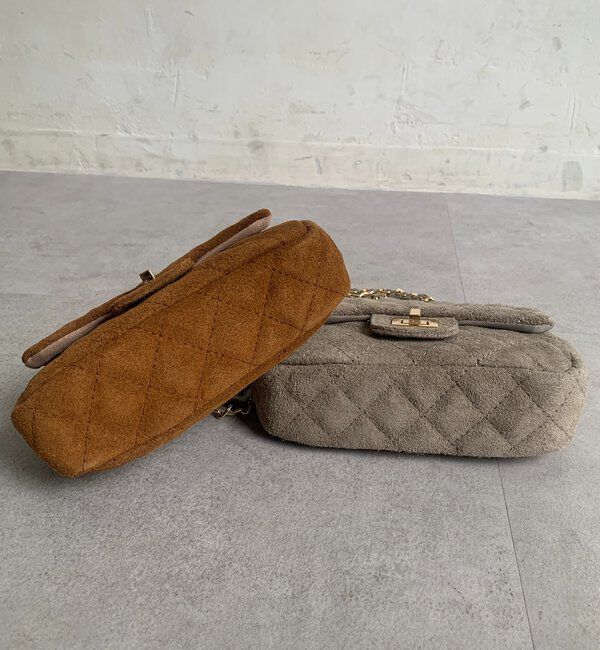  「キルティングスウェードショルダー」|トートバッグ|