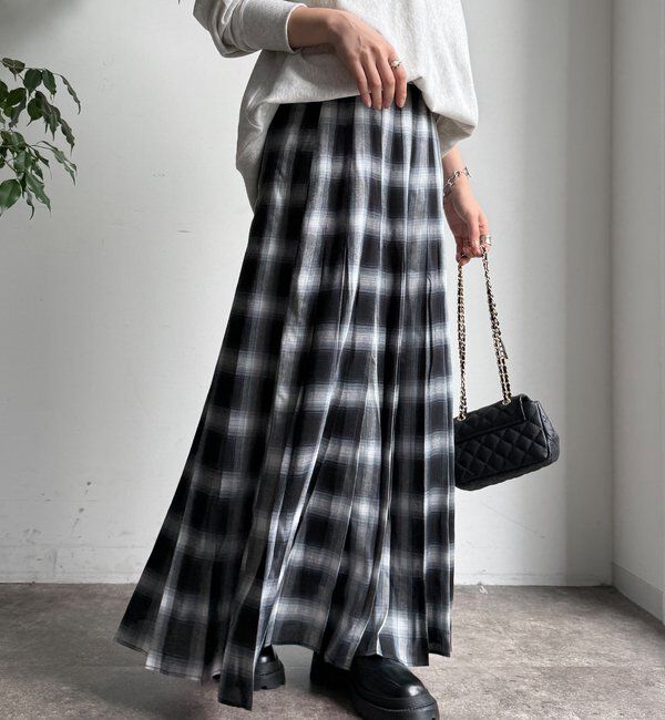  「チェックプリーツスカート」|スカート|