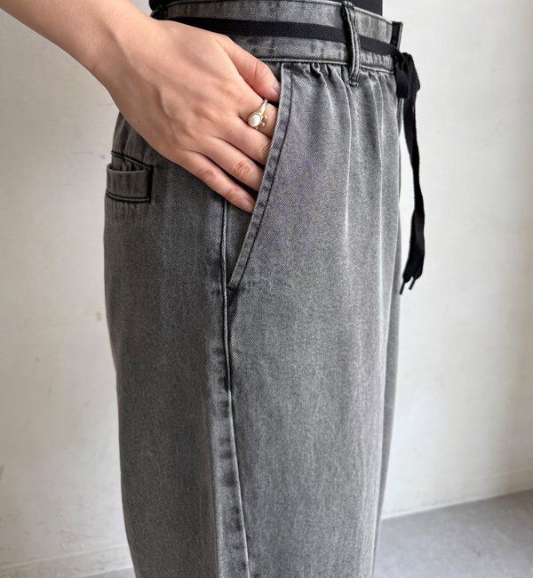  「リヨセルデニムワイドパンツ」|デニム|