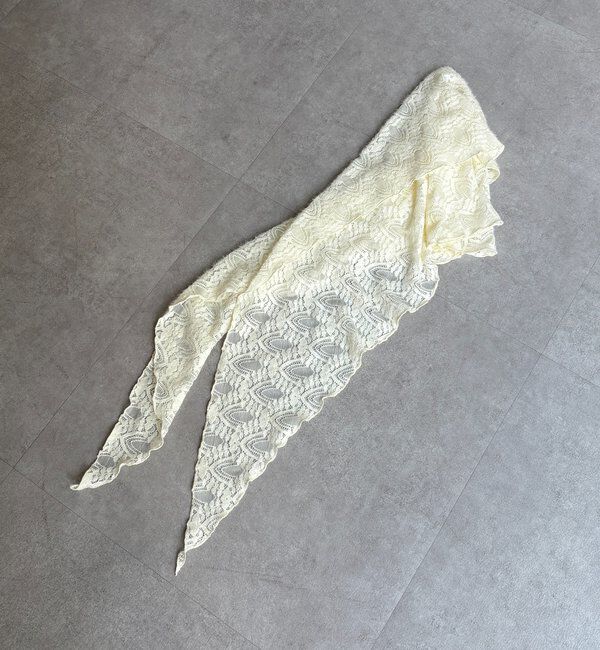  「起毛レースストール」|マフラー|