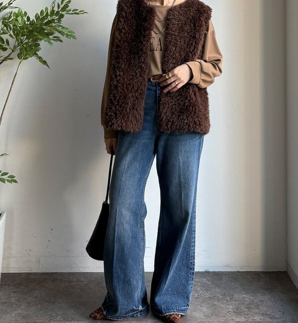  「フェイクカシミヤファーベスト」|ベスト・ジレ|