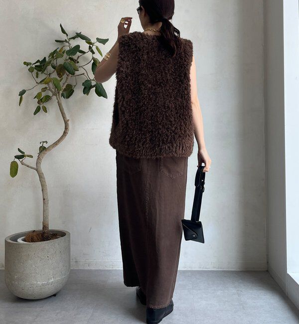  「フェイクカシミヤファーベスト」|ベスト・ジレ|