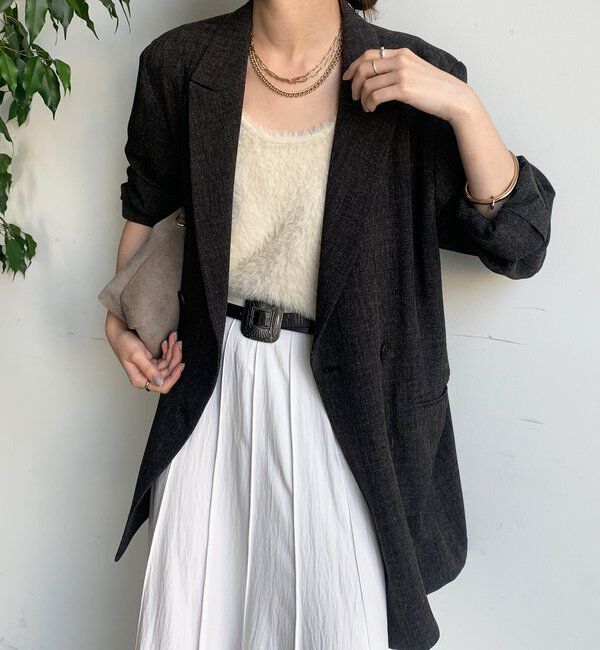  「シャンブレーダブルジャケット」|テーラードジャケット|