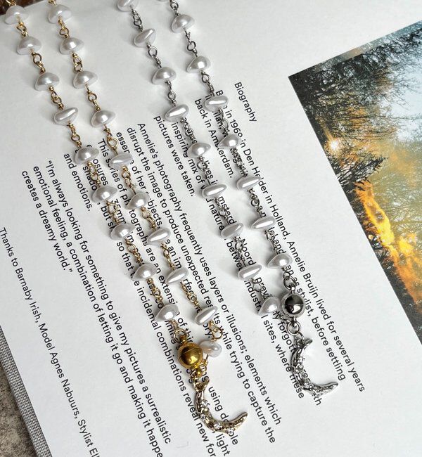  「【インフルエンサーOKOCHI企画】月モチーフランダムパールネックレス」|ネックレス|