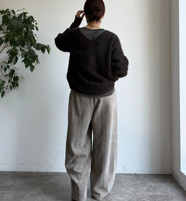  「【新色追加】チュールフロッキーシアー切替TEE」|Tシャツ・カットソー|