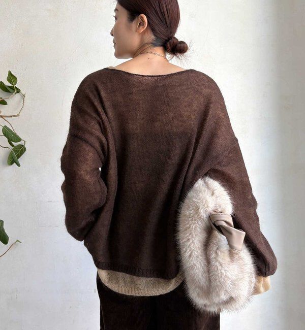  「シアーモヘヤプルオーバー」|ニット・セーター|