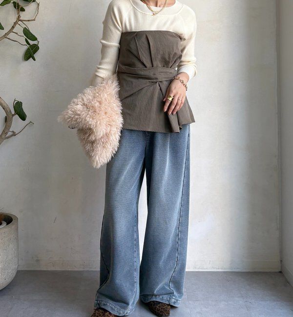  「ボートネックリブニット」|ニット・セーター|