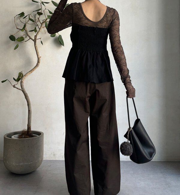  「レースロングスリーブトップス」|Tシャツ・カットソー|