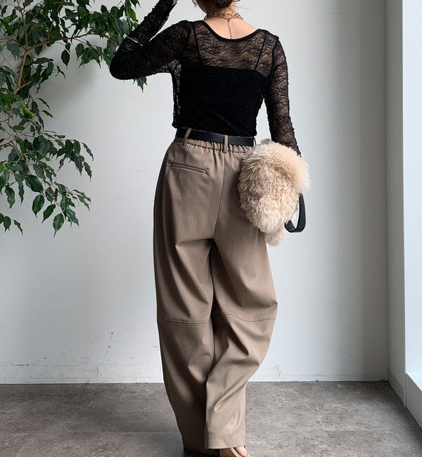  「レースロングスリーブトップス」|Tシャツ・カットソー|