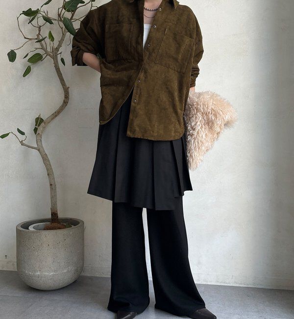  「ミドル丈プリーツスカート」|スカート|