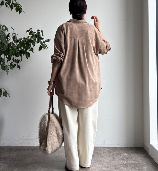  「ヘリンボーンコーデュロイイージーパンツ」|チノ|