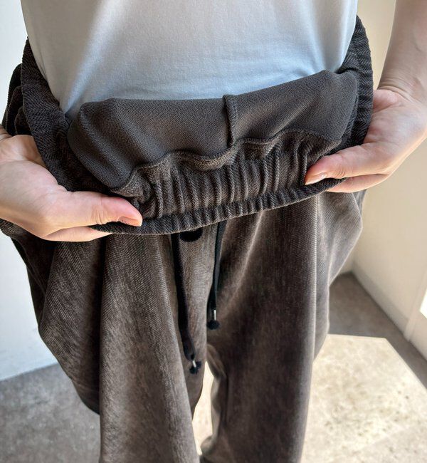  「ヘリンボーンコーデュロイイージーパンツ」|チノ|