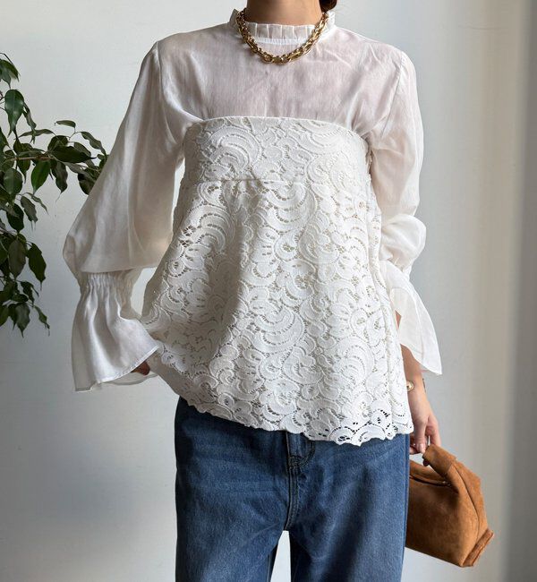  「フロッキーレースビスチェ」|シャツ・ブラウス|