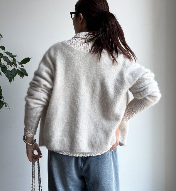  「ファーカシミヤカーディガン」|カーディガン|