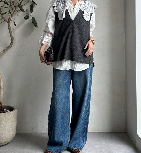  「レースカラーブラウス」|シャツ・ブラウス|