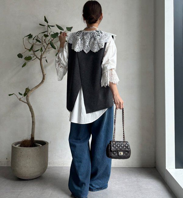  「レースカラーブラウス」|シャツ・ブラウス|