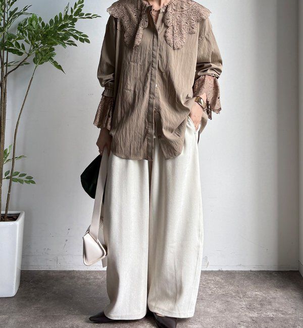  「レースカラーブラウス」|シャツ・ブラウス|