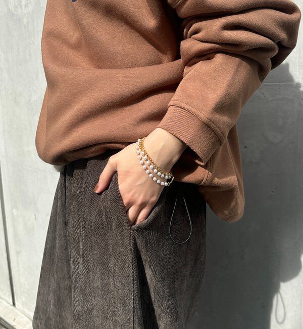  「パール&times;チェーンネックレス」|ネックレス|