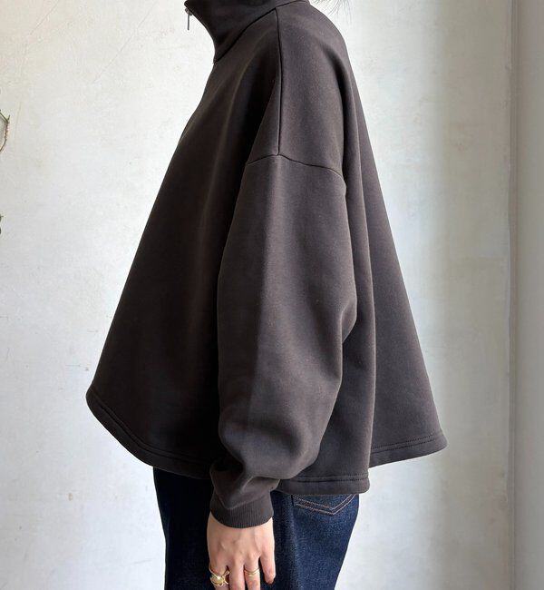  「裏起毛ドロストハーフジッププルオーバー」|Tシャツ・カットソー|