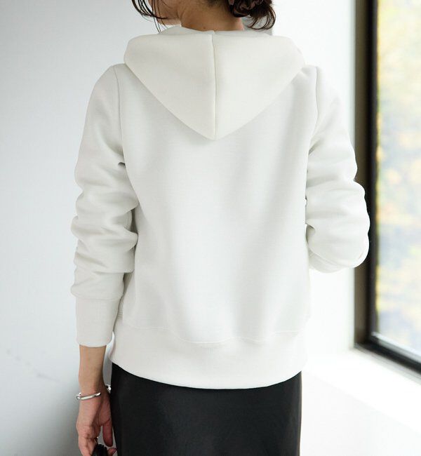  「【WEB限定/キレイめ上品】スポンジダンボールZIPパーカーカットソー」|パーカー|