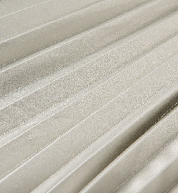  「【リバイバル/ウエストゴムで着やすい】レザーライクプリーツスカート」|スカート|