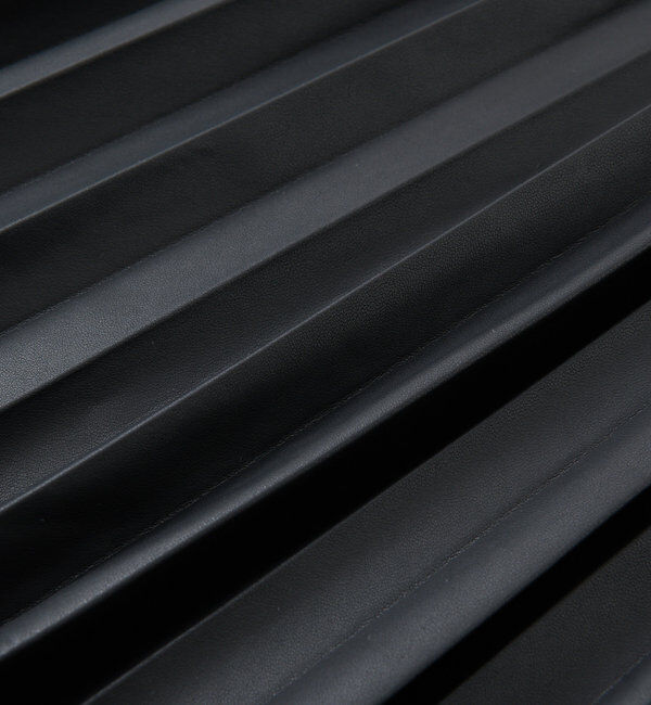  「【リバイバル/ウエストゴムで着やすい】レザーライクプリーツスカート」|スカート|