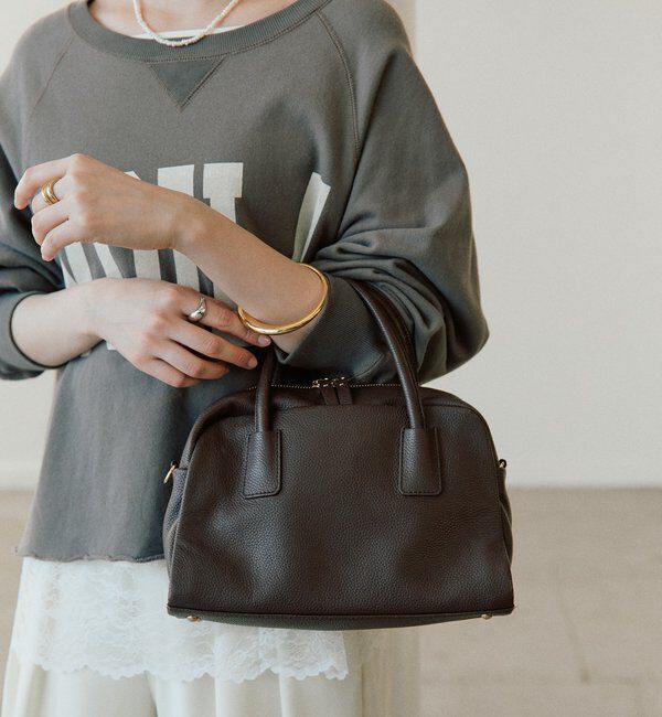  「【キレイめにもカジュアルにも】レザーボストン」|トートバッグ|