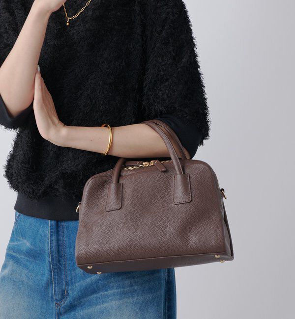  「【キレイめにもカジュアルにも】レザーボストン」|トートバッグ|