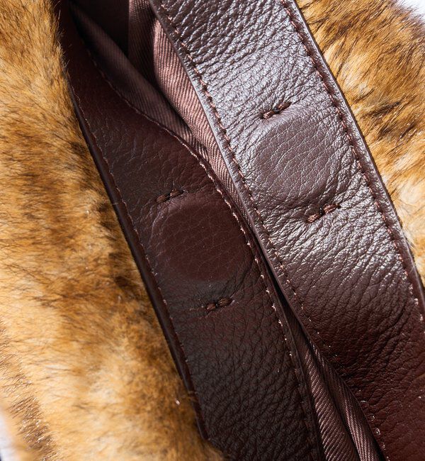  「【シーズンムード高まる】フェイクファーバケット2WAYバッグ」|クラッチバッグ|