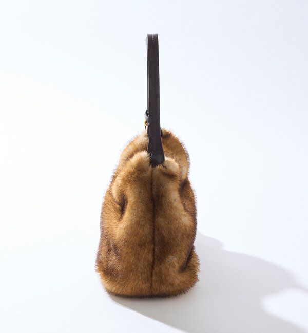  「【シーズンムード高まる】フェイクファーバケット2WAYバッグ」|クラッチバッグ|
