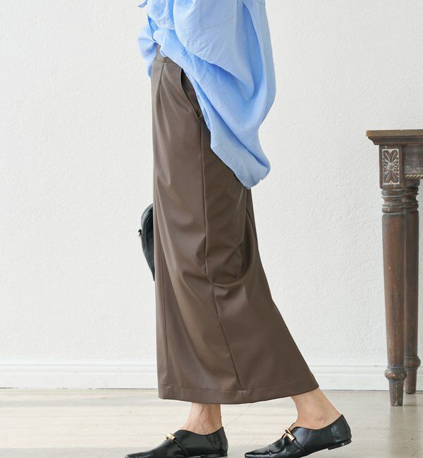  「合皮タイトスカート」|スカート|