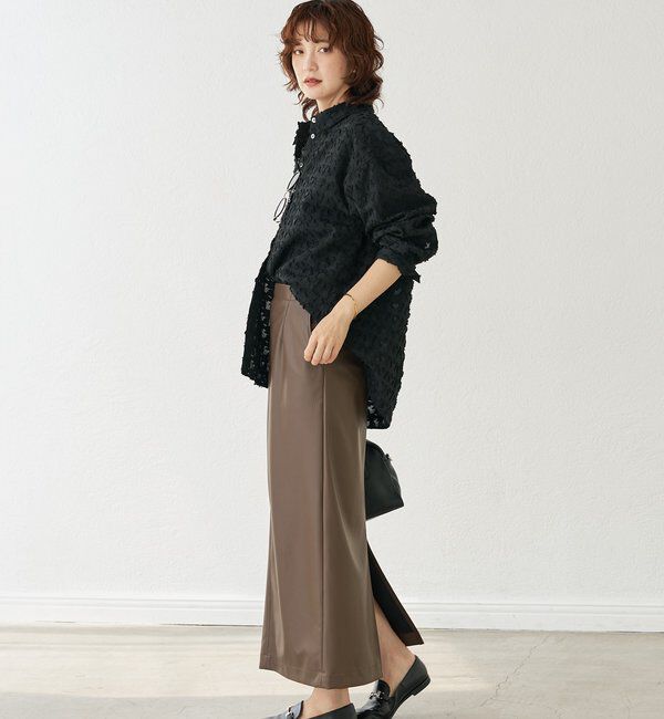  「合皮タイトスカート」|スカート|