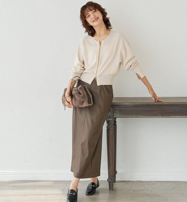  「合皮タイトスカート」|スカート|